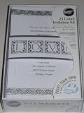 Wilton Love Letters Silver 25 Count Invitation Kit