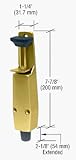 CRL Door Mounted Brass Finish Step-On Door Holder