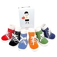 Newborn Boutique Baby Boys TENNIS Socks Shower Gift Set TRUMPETTE
