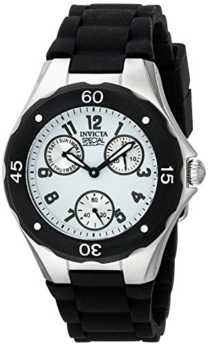 Invicta Women's 18787 Angel Stainless Steel Watch With Black Silicone Band