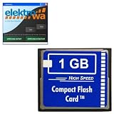 Produkt-Bild: 1 GB CF Card HighSpeed (1GB CF Karte 40x ) + ELEKTROWA-SOFTWARE Speicherkarte f&uuml;r Nikon Coolpix 3100