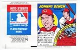1979 Topps Test Issue Uncut Comic Wrapper Johnny Bench
