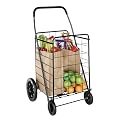 Whitmor Deluxe Shopping Cart Black