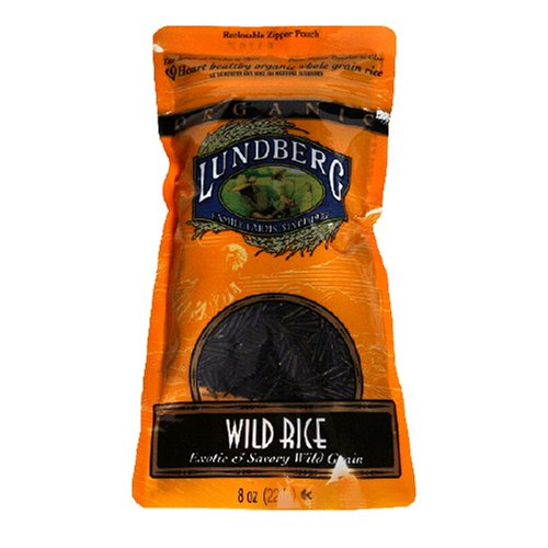 Lundberg Organic Wild Rice, 8-Ounce Pouches (Pack of 6)