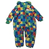 【H27年冬物】 GARACH(ギャラッチ) マルチブロック柄中綿入り防寒ジャンプスーツ 80cm/RE NO.AH-534306