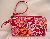 Vera Bradley New Wristlet Bag Purse Raspberry Fizz