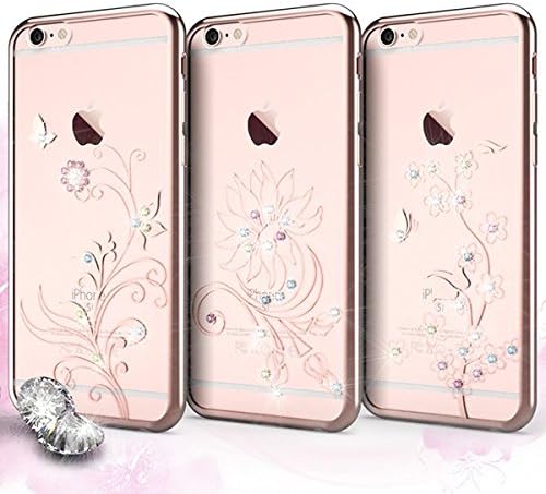 LAMINNE [Magnificent] SWAROVSKI Series for Apple iPhone 6 Plus / iPhone 6s Plus - CASECUBE Swarovski (Gold Flower)