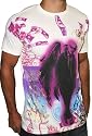 CHRISTIAN AUDIGIER Ed Hardy SMET Mens T-Shirt Tee Short Sleeve Shirt Platinum Fleur De Lis Angel New