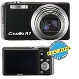 Ricoh Caplio R7 Digital Point & Shoot Camera, 8mp, with 7.1x Optical Zoom, 4.8x Digital Zoom, 2.7 LCD Display - Black Finish - U.S.A. Warranty