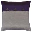 Decorative Handmade Silver & Cobalt Blue Thai Silk Cushion Cover / Pillow Sham