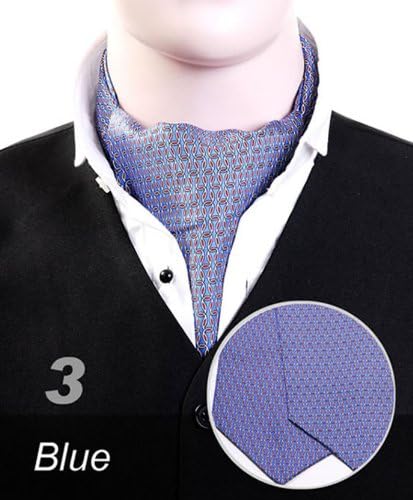 Blue Corn Pattern Ascot Tie