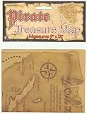 Pirate Treasure Map Great for Pirate Costumes, Plays and Birthday Party Favors