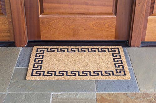 DeCoir 18" x 30" 'Greek Key' Coir Doormat