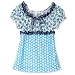 Brand new Amy Byer Girls 2-6x Printed Ruffle-Neck Peasant Top on sales