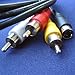Sony Handycam DCR-SX85, DCR-SX85/E Compatible AV A/V TV-Out Audio Video Cable/cord/lead - 5 Feet Black - Bargains Depot®
