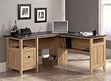 UPC 042666110020 product image for Sauder August Hill L-Shaped Desk, Dover Oak Finish | upcitemdb.com