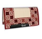 Professionals Choice 34X36 Equine Smx Air-Ride Aztec Saddle Pad (Crimson Red/Cream)