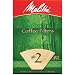 Melitta Bamboo Coffee Filters, #2, 80-Count Boxes (Pack of 6)