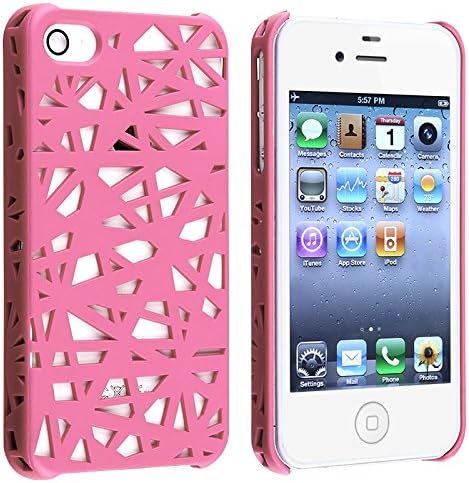 eForCity Snap-On Case for Apple iPhone 4/4S - Retail Packaging - Pink