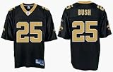 Reggie Bush Black Reebok NFL Premier New Orleans Saints Jersey - Medium