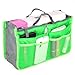 World Pride Nylon Handbag Insert Comestic Gadget Purse Organizer (Green)