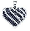 1.0CTW DIAMOND LADIES HEART PENDANT