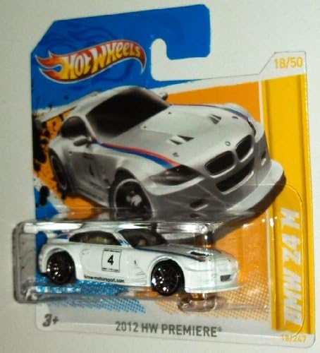 Hot Wheels White BMW Z4 M #18 - Short Card - PR5 Wheels