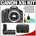 Canon EOS Digital Rebel XSi 12.2-Megapixel SLR Camera (BLACK) with Canon BG-E5 Battery Grip + LP-E5 Battery + Case + Cleaning Kit