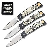 Ridge Runner 3pc Scrimshaw Folder Wildlife Set