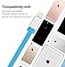 Novtech Lightning Cable 2pack 10ft Tangle Free Flat USB Cables for iPhone 7 7 Plus 6s 6s Plus 6 6 Plus 5s 5c 5, iPad Pro Air iPad mini, iPod touch 5th 6th nano 7th(blue)