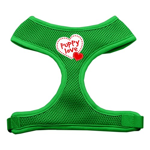 Pet Harnesses Puppy Love Soft Mesh Harnesses Emerald Green Small Free