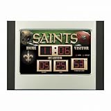 New Orleans Saints Scoreboard Desk Clock
