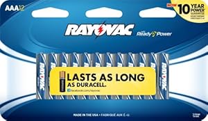 Rayovac 824-12C Maximum AAA Alkaline - 12 Pack