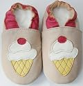 Soft Leather Baby Shoes 0-6 Months Icecream Summer Design