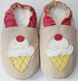 Soft Leather Baby Shoes 6-12 Months Icecream Summer Design