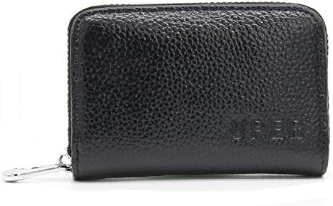 UPER Credit Card Holder RFID Blocking Genuine Leather Credit Card Wallet for Women (Black)