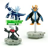 Pokemon Super Encyclopedia Mini Figure Series SP 01 [Regular Color] (Bundle of 3 mini ~1.25" to ~1.325" figures: Darkrai, Dialga, and Empoleon) (Japanese Import)