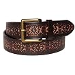 Womens Destressed Flower 1.5 Inch Belt by Landes