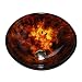 Kraus GV-400-14-CH 14-Inch Fire Opal Glass Vessel Sink with PU-MR, Chrome Kraus GV-400-14-CH 14-Inch Fire Opal Glass Vessel Sink with PU-MR, Chrome