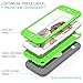 iPod Touch 5th Case, MagicMobile® Premium Dual Heavy Duty Hybrid Shockproof Resistant Armor Protective Case Cover for Apple iPod 5th Generation Gray Rugged Silicone Layer and Green Hard Plastic