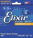Elixir エリクサー エレキギター弦 #12002 NANOWEB Super Light  .009-.042
