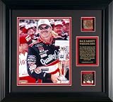 Dale Jarrett Framed 8x10 1999 Brickyard 400 Photo w/ Brick and Track
