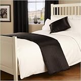 Passion Faux Silk Runner in Black