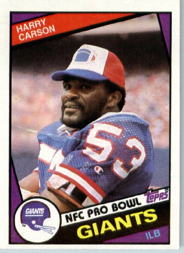 1984 Topps # 314 Harry Carson New York Giants Football Card - Shipped In Protective Screwdown Display Case!