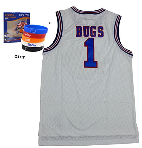 Bugs Bunny Space Jam Jersey Basketball Jersey Include Free Themed Wristbands Gift