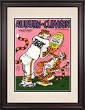 IMAGE OF 1967 Auburn Tigers vs. Clemson Tigers 10.5x14 Framed Historic Football Print