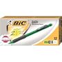 BIC Matic Grip Mechanical Pencil, HB #2, 0.7 mm, Red, Blue, Yellow, Green & Grey, 12 Pencils