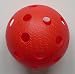 Sports : SB-Yhti&ouml;t Floorball / Unihockey Spielball, Hockeyball rot