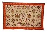 IMAGE OF Indian Wall Hanging Tapestry with Silk Thread Embroidery Work Wall Decor