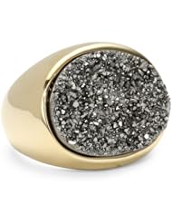 Marcia Moran "Illume" Horizontal Oval Adjustable Ring